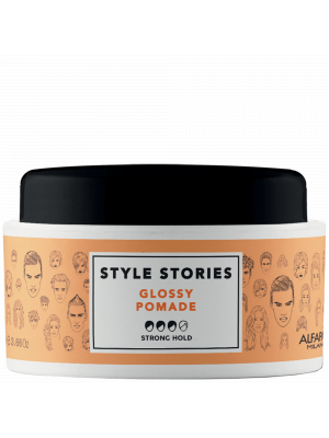 Alfaparf.Store Помада сильной фиксации, придающая экстра блеск STYLE STORIES GLOSSY POMADE купить в Москве и России с бесплатной доставкой