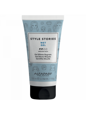 Alfaparf.Store Гель средней фиксации для эффекта мокрых волос STYLE STORIES WET GEL купить в Москве и России с бесплатной доставкой