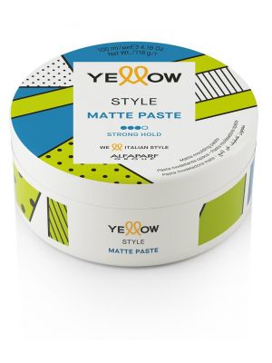 Alfaparf.Store Паста моделирующая с матовым эффектом сильной фиксации Yellow STYLE MATTE PASTE, Объём/Вес: 100 мл, Разработано, год: 2020 купить в Москве и России с бесплатной доставкой