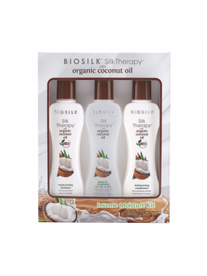 Alfaparf.Store Набор для волос и тела Интенсивное Увлажнение Biosilk Silk Therapy Organic Coconut Oil Intensive Miisture Kit 3x167 мл BSK1037 купить в Москве и России с бесплатной доставкой